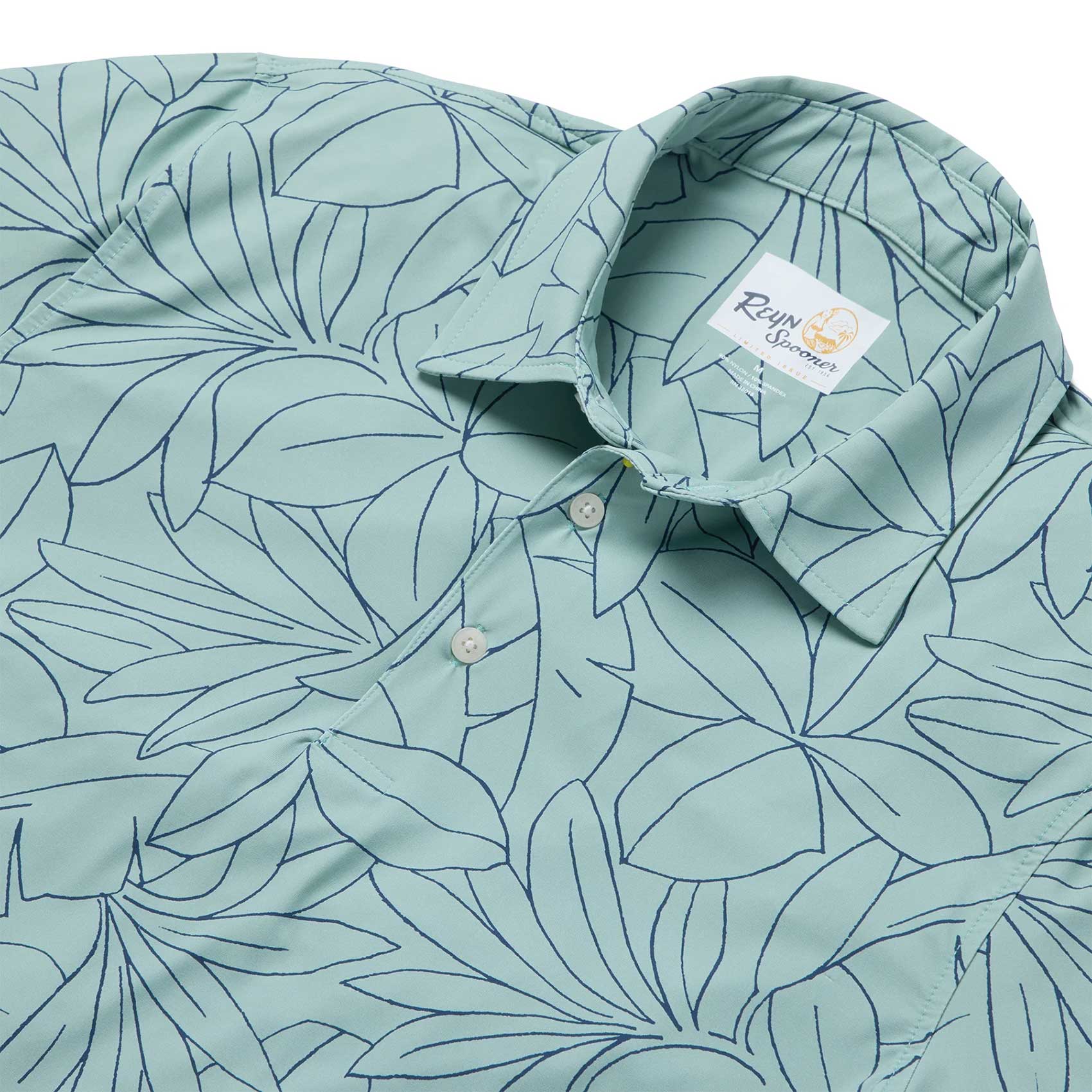 Botanic Bliss Performance Polo - Lilypad - Image 2