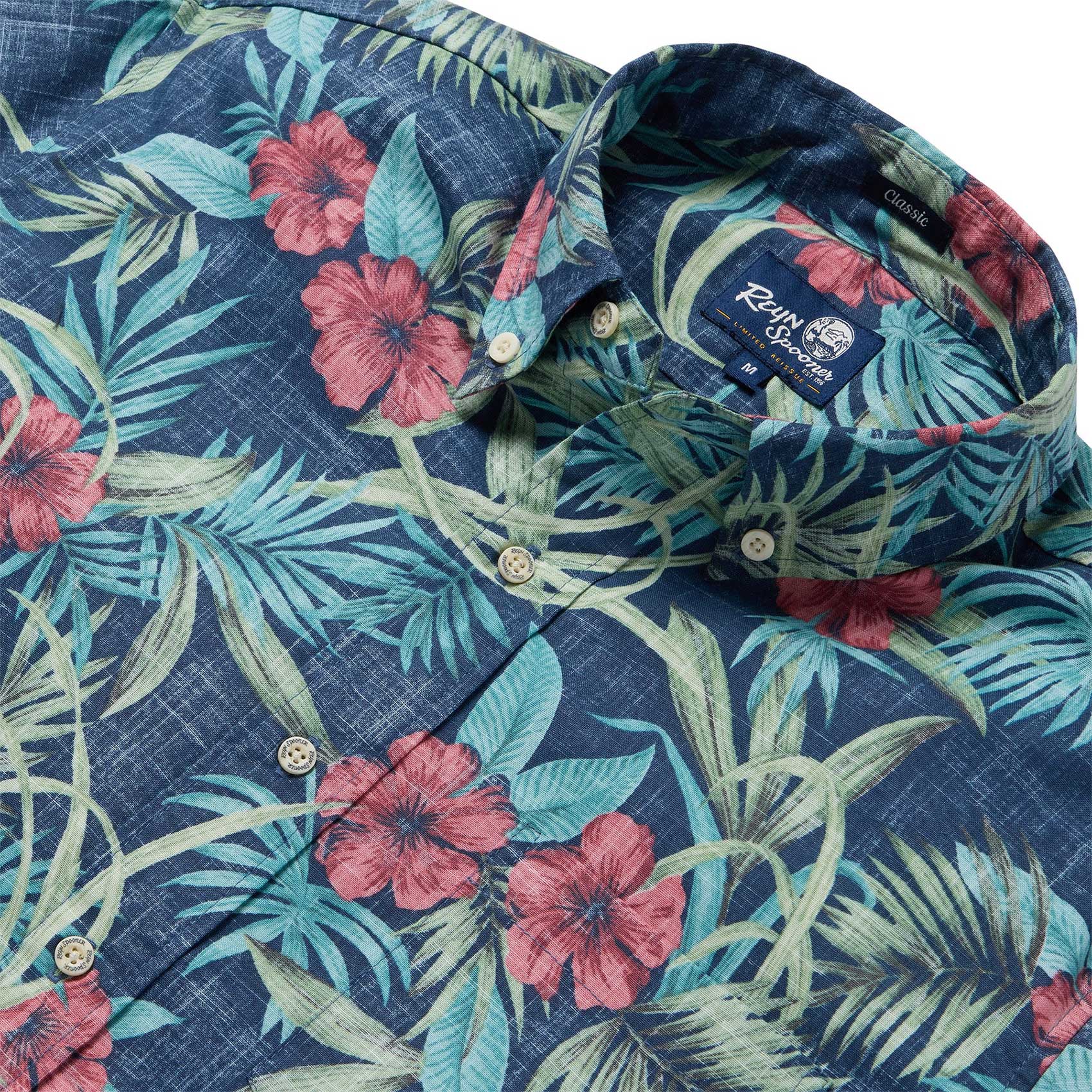 Palm Floral - Navy - Image 2
